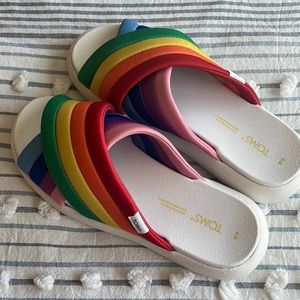TOMS Rainbow Mallow Slides W8